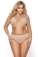 Comfortable bra, lace, bow, C to M-cup